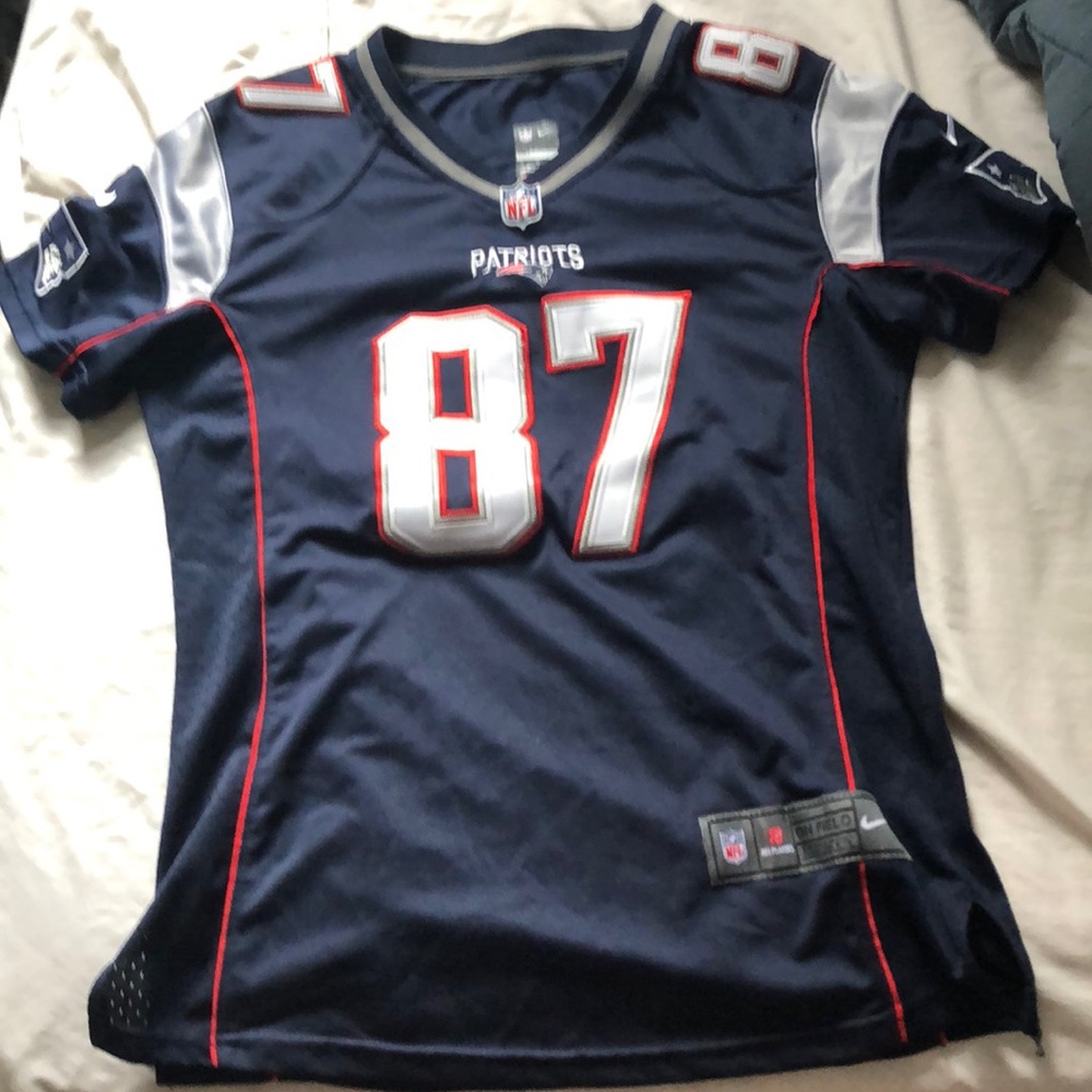 On Field Patriots Gronkowski Jersey